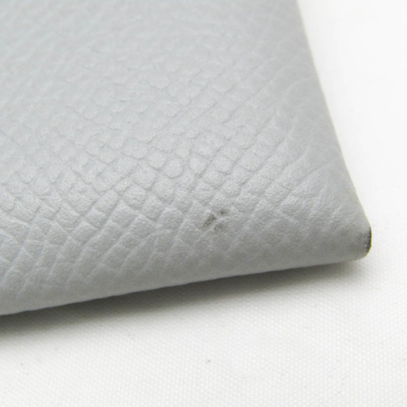 Hermes Bastia Women,Men Epsom Leather Coin Purse/coin Case Gray - Picture 6 of 10